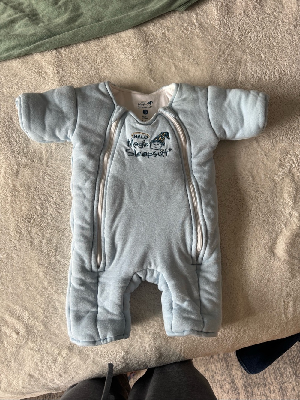 Halo Magic Sleepsuit Baby One-Piece in Pale Blue